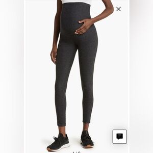 Zella Restore Soft Maternity Leggings (Size M - Dark Grey)